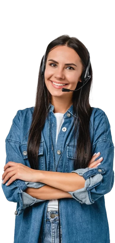 Girl answering the telephone switchboard
