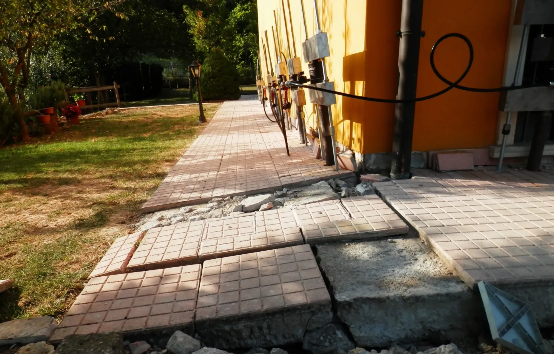 house during renovation with LIFT PILE® technology