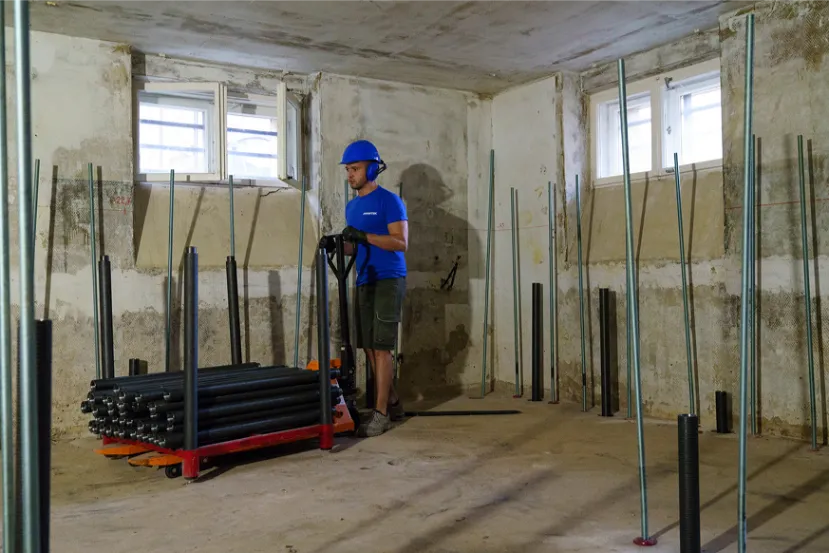 building during renovation with LIFT PILE® technology